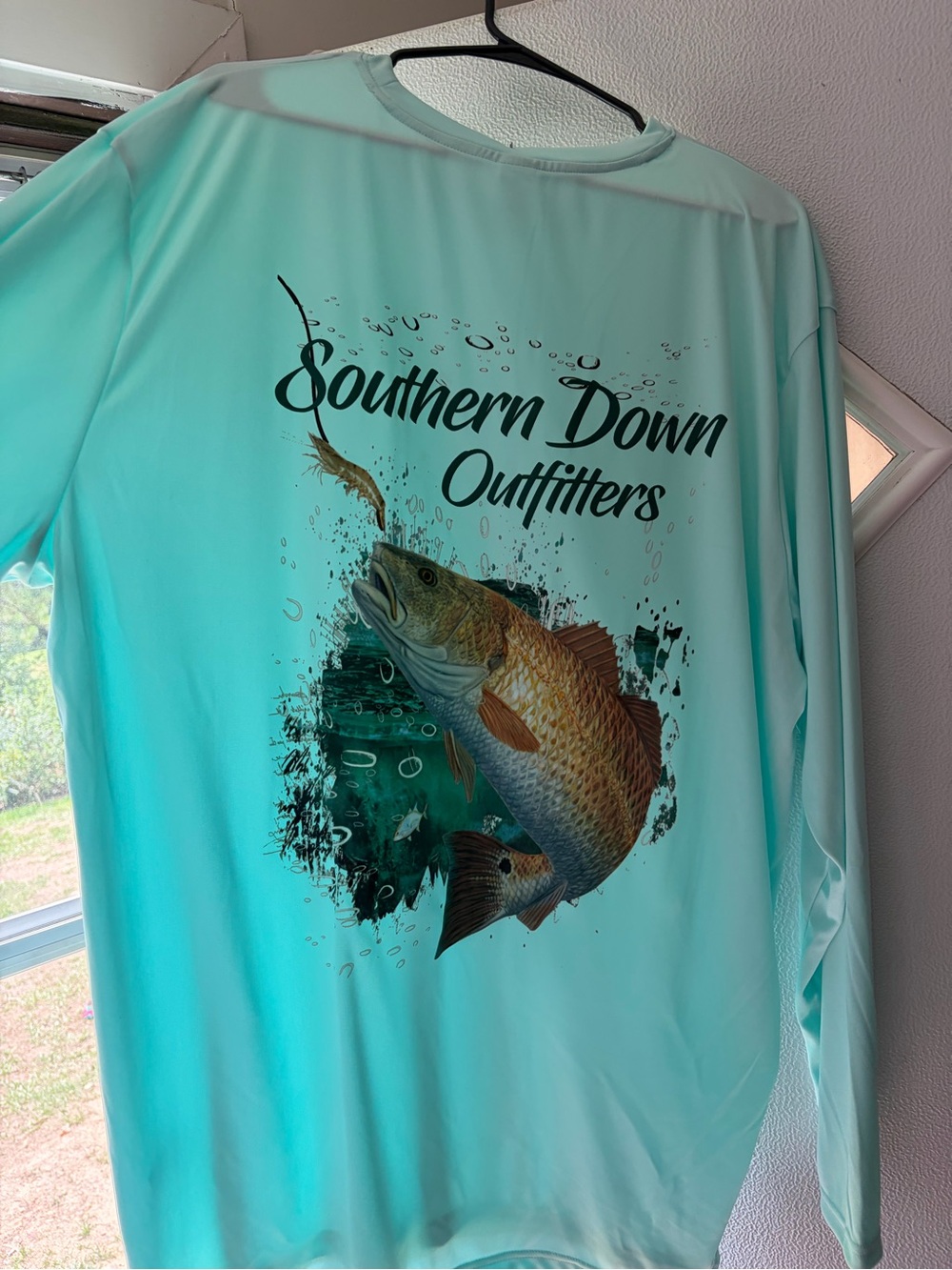 Men’s Aqua Fishing Long-Sleeve Shirt